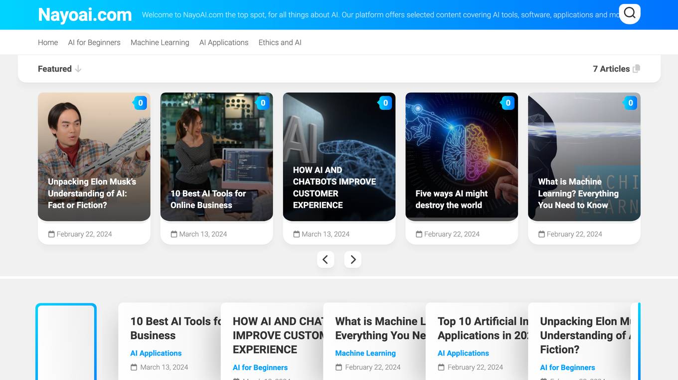 NayoAI.com Screenshot