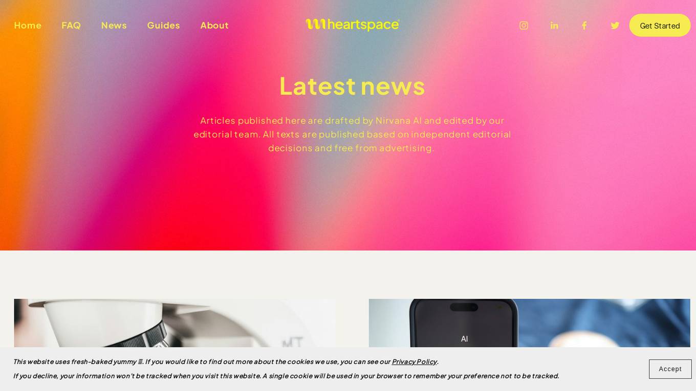 Heartspace AI News-Blog Screenshot