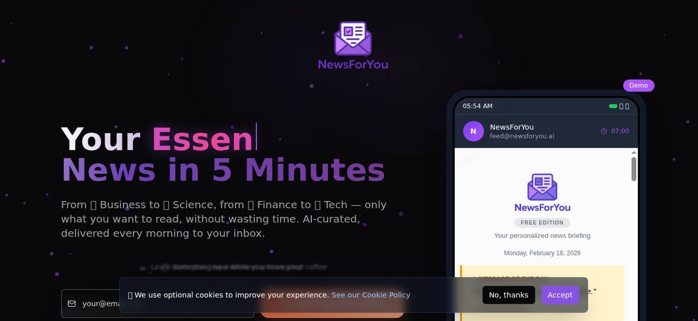 NewsForYou Screenshot