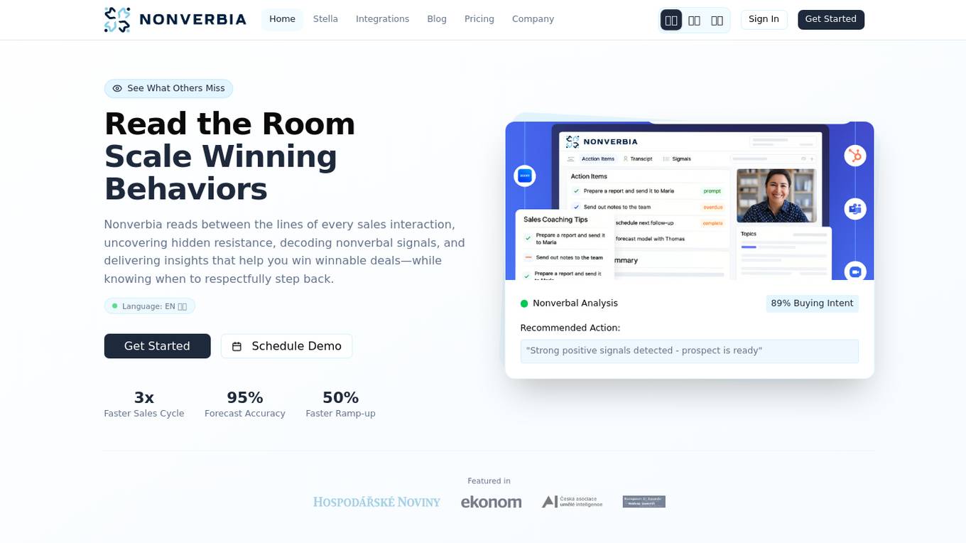 AI Sales Assistant and Coach Screenshot