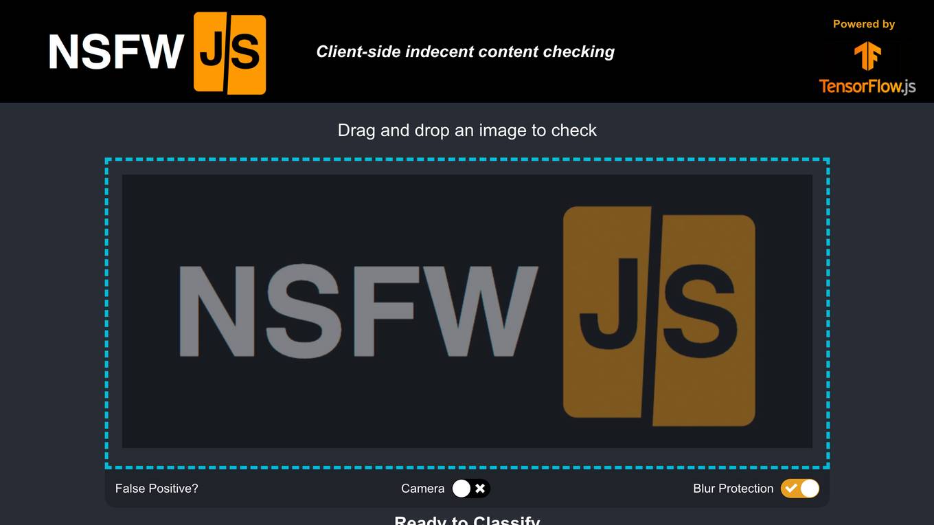 NSFW JS screenshot