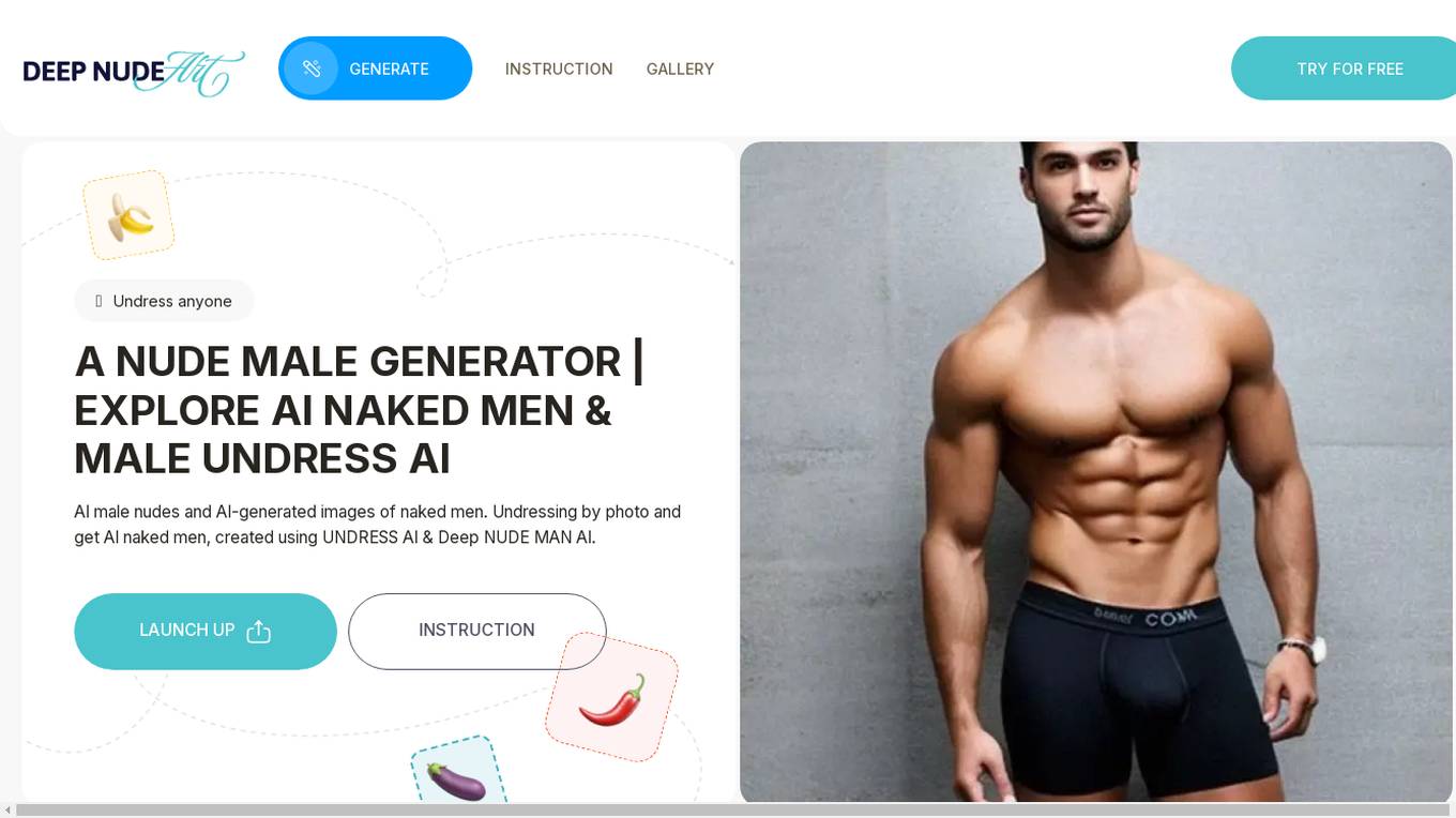 AI Male Nude Generator Screenshot