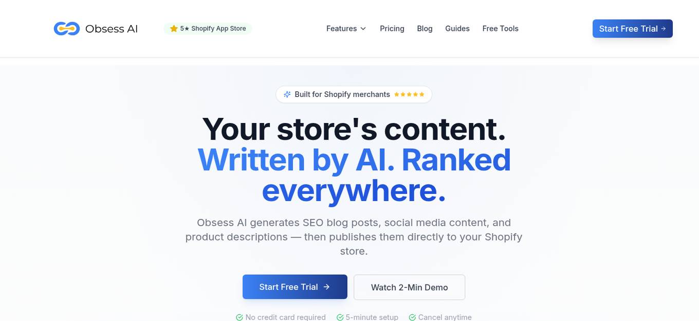 Obsess AI Screenshot