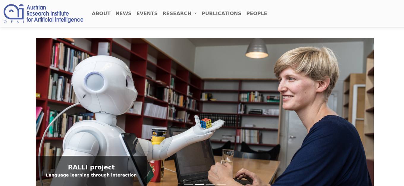 Austrian Research Institute for Artificial Intelligence Screenshot
