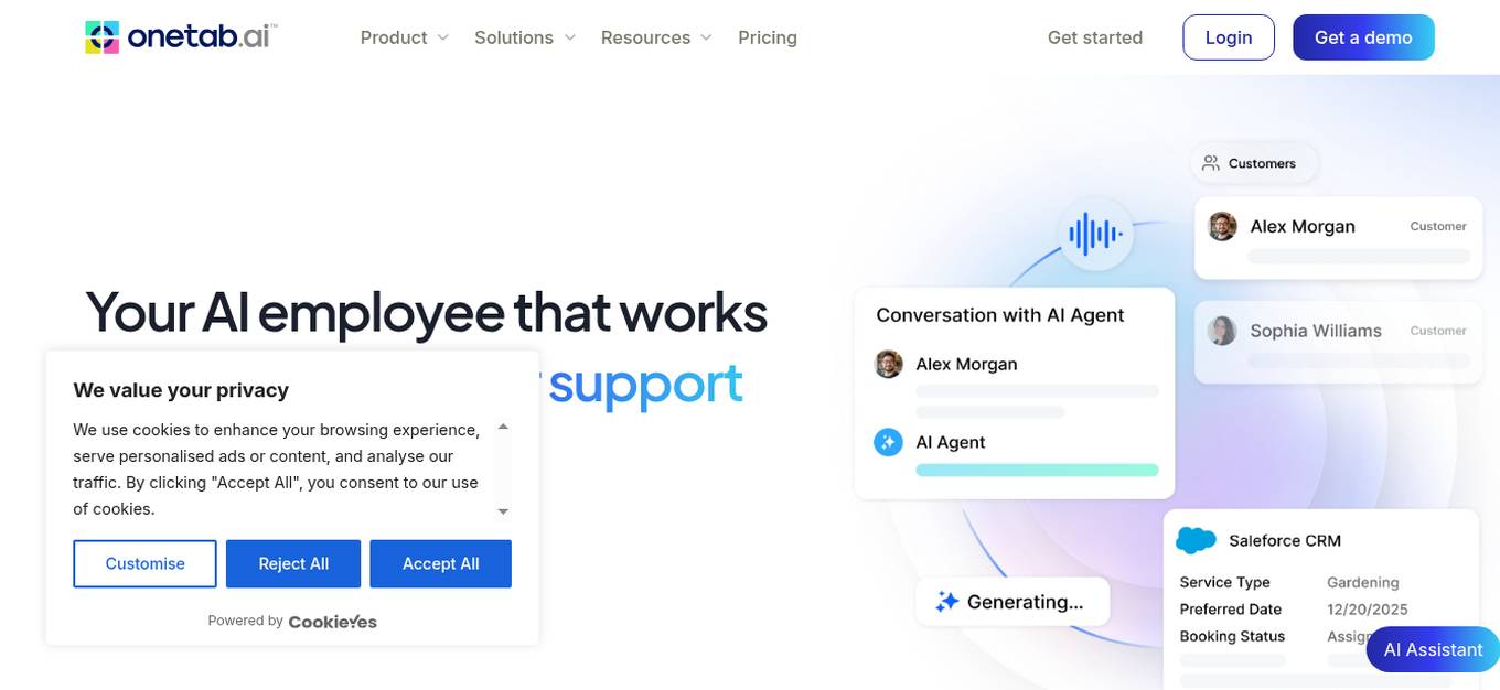 Onetab AI Screenshot