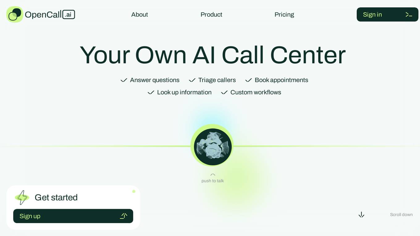 OpenCall.ai screenshot