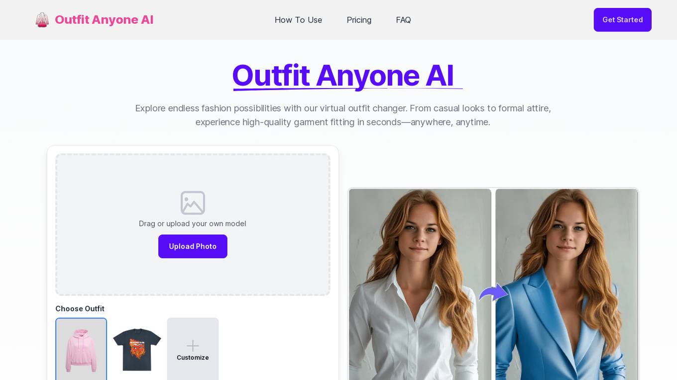 Outfit Anyone AI Screenshot