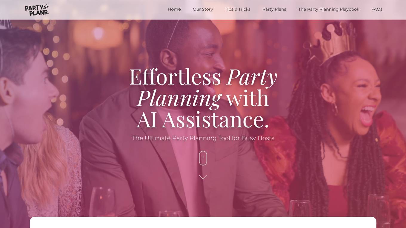 PartyPlanner.ai Screenshot