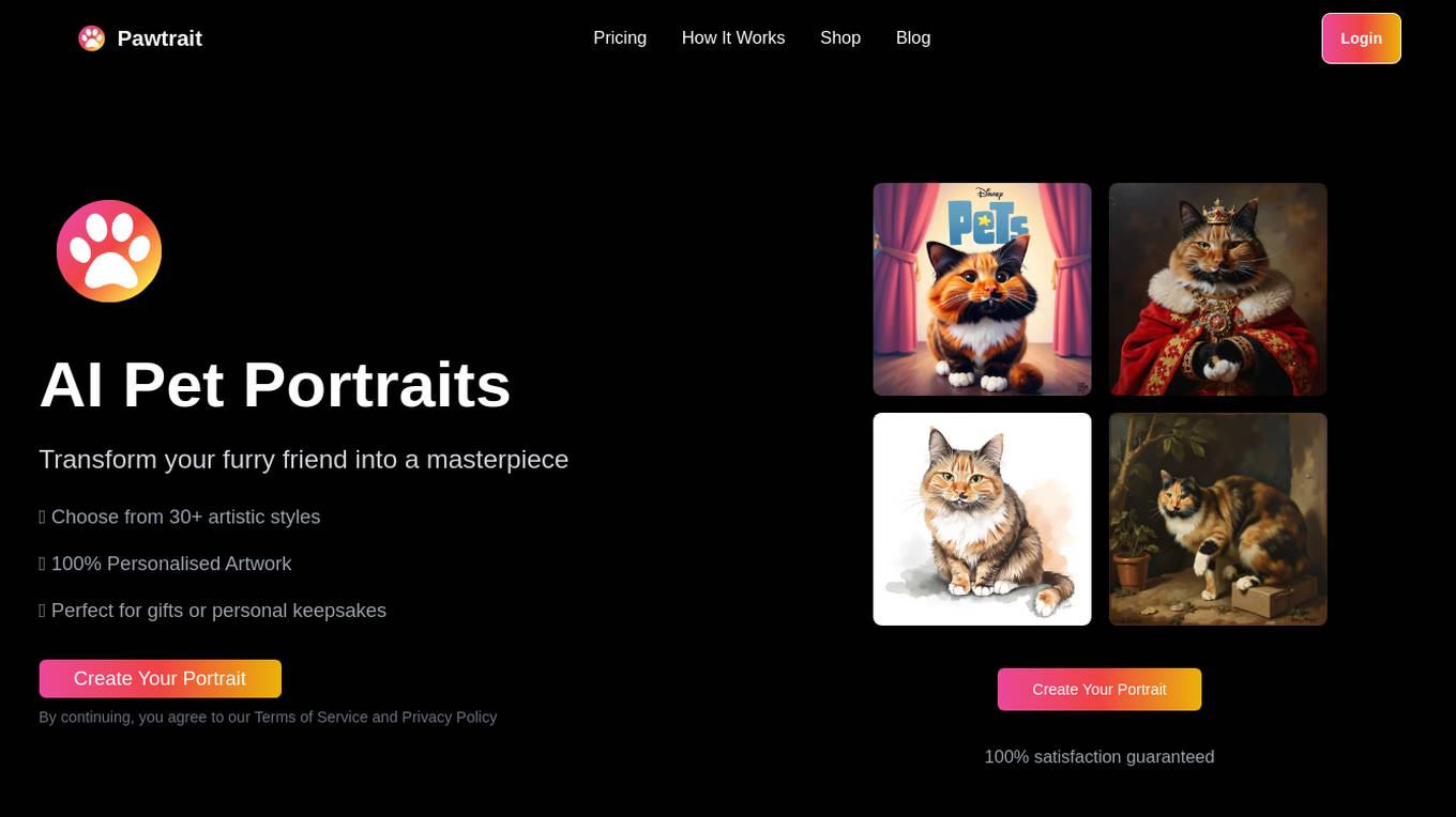 Pawtrait screenshot