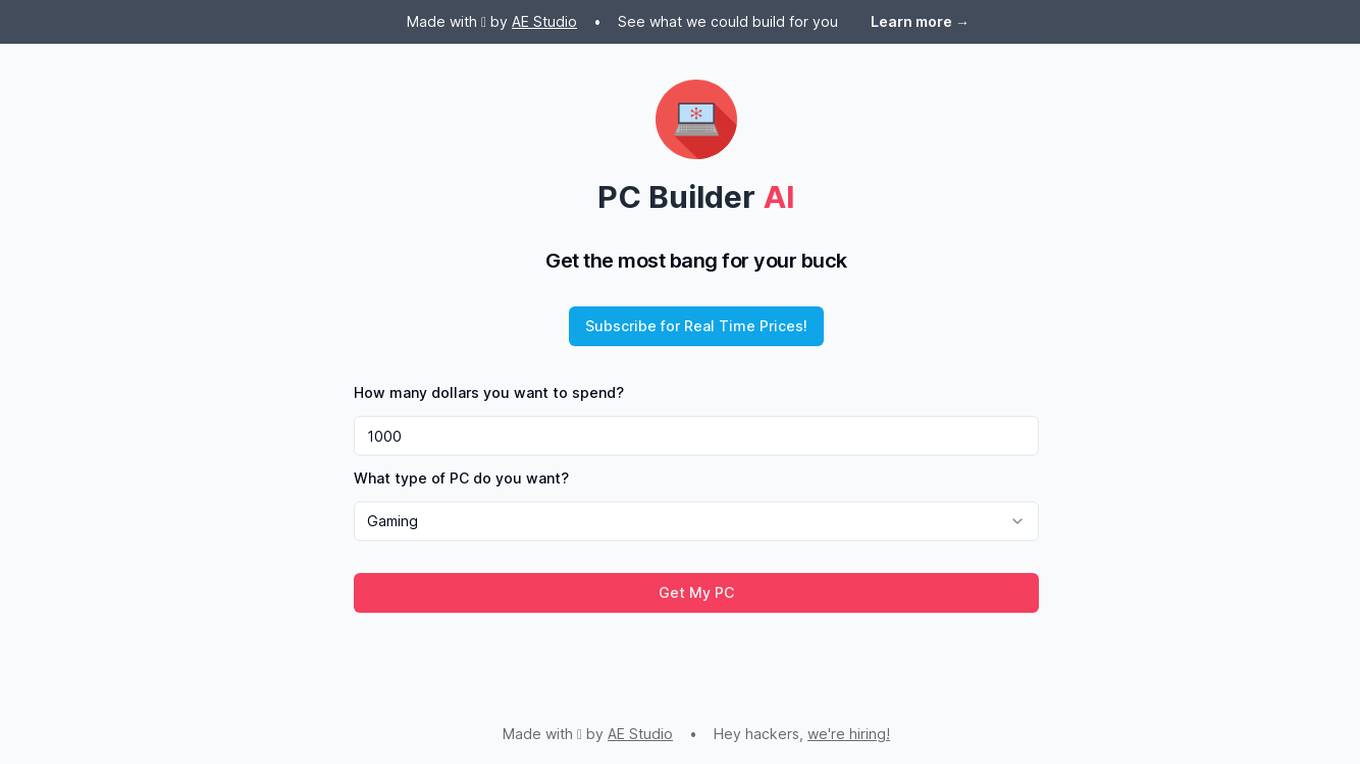 PC Builder AI screenshot