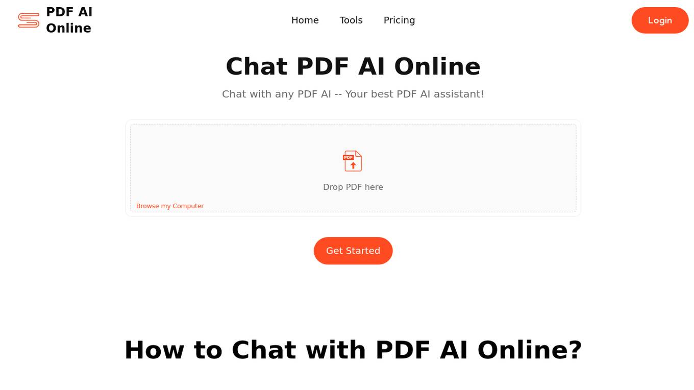 Chat PDF AI Online Screenshot