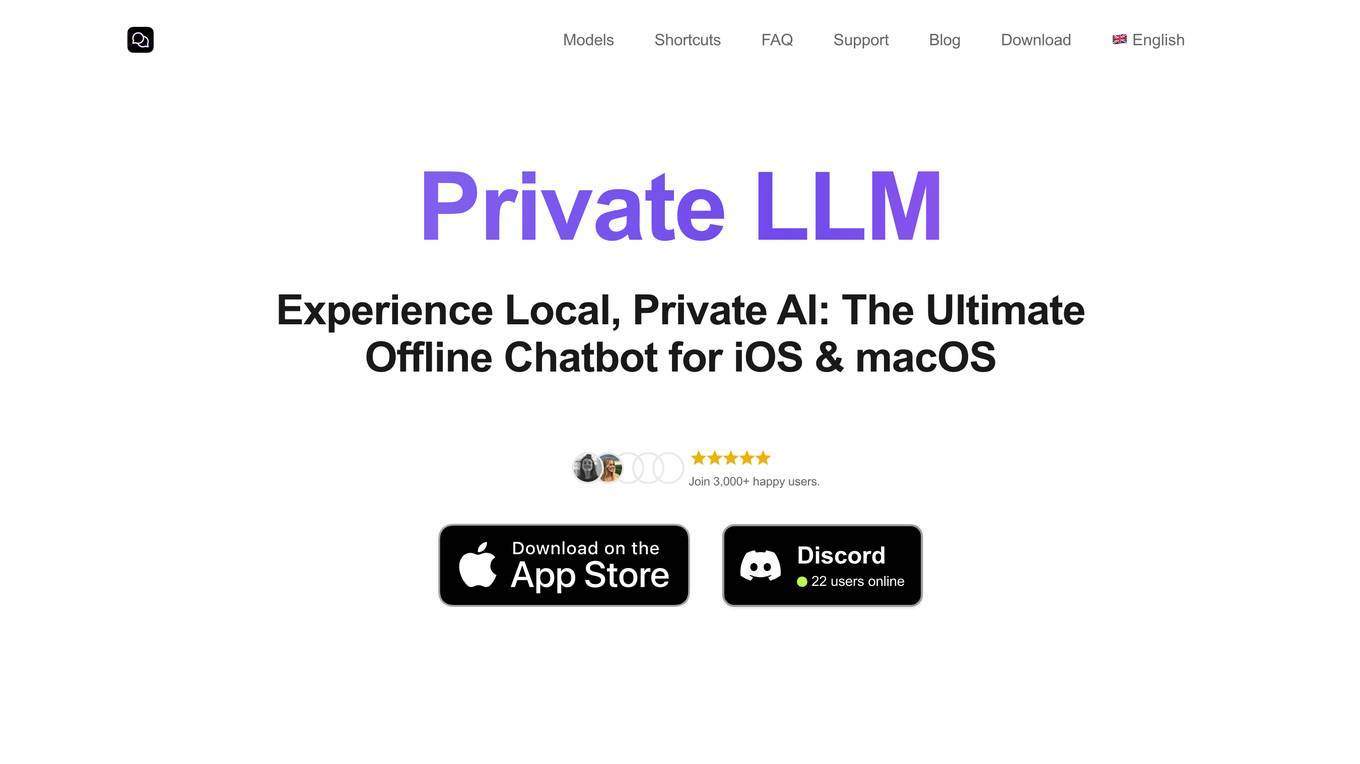 Private LLM screenshot