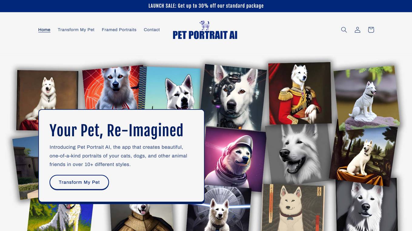 Pet Portrait AI screenshot