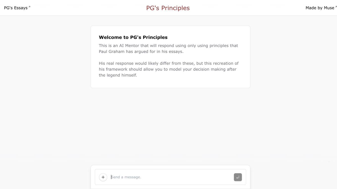 PG's Principles Screenshot