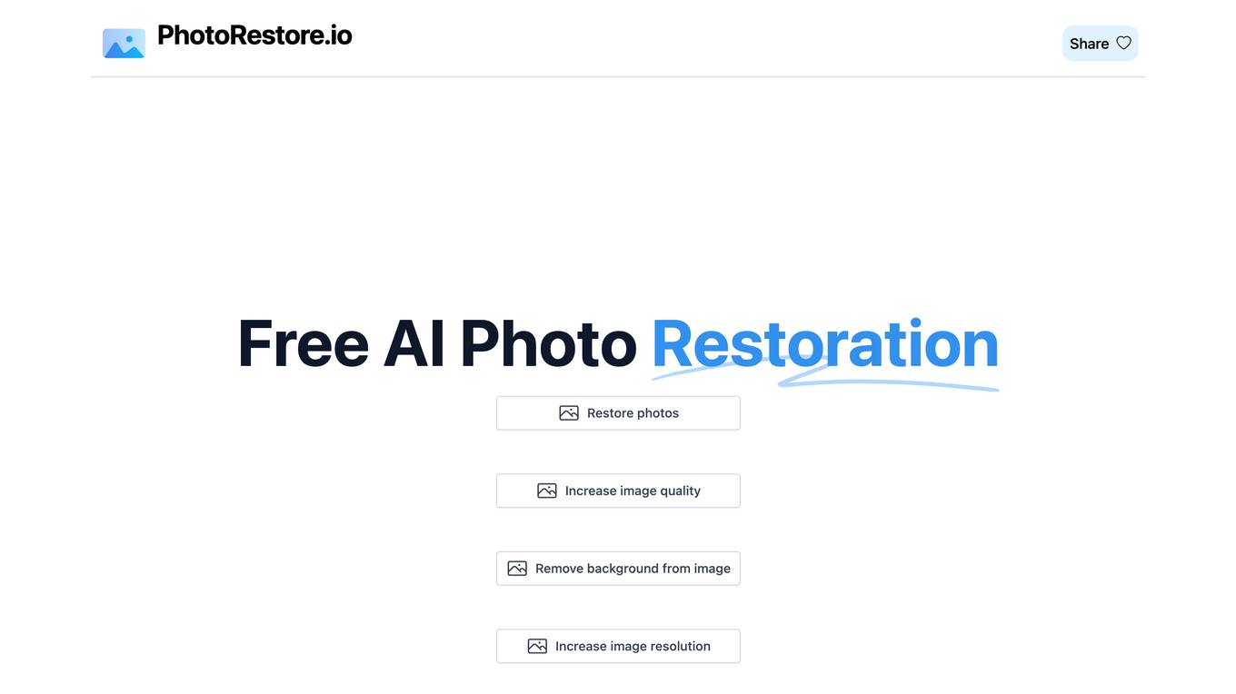 PhotoRestore.io screenshot