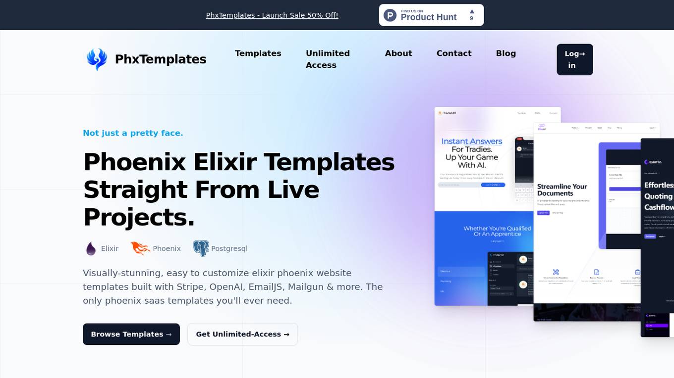 PhxTemplates Screenshot