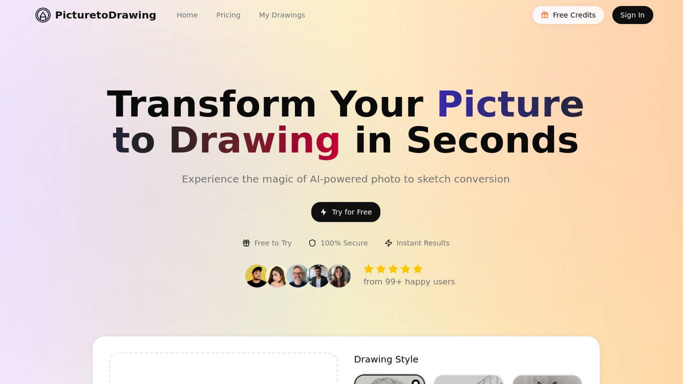 PicturetoDrawing Screenshot