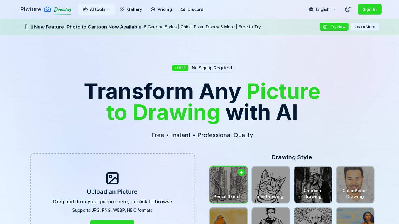 Picture to Drawing AI Screenshot
