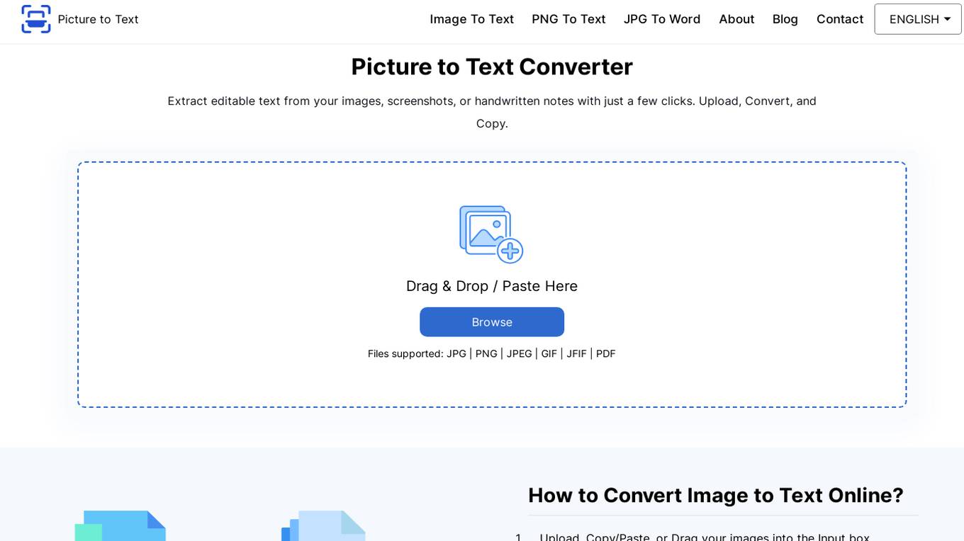 Picture to Text Converter screenshot