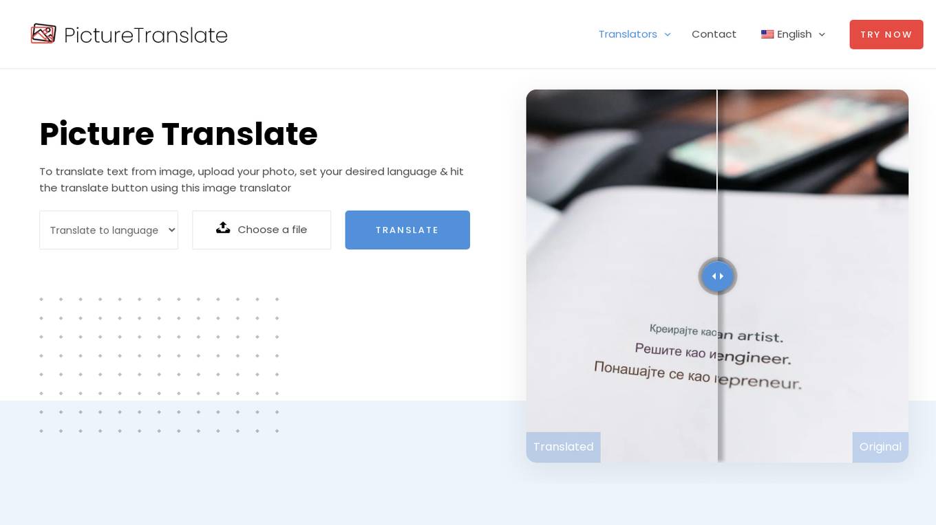 Picture Translate Screenshot