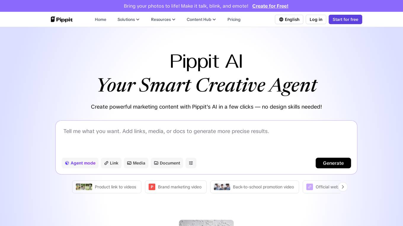 Pippit AI Screenshot