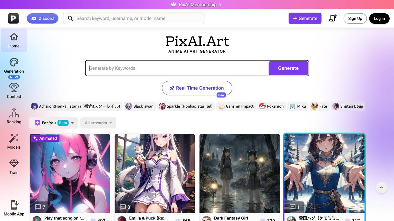 PixAI screenshot