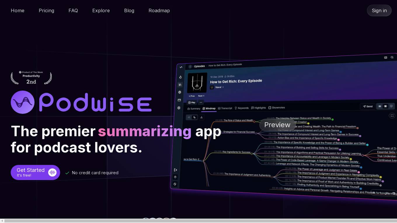 Podwise Screenshot