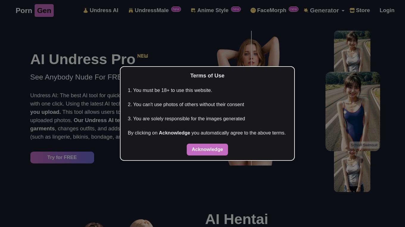 AI Undress Screenshot