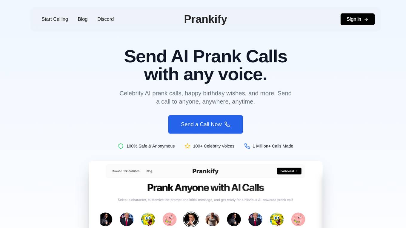 Prankify AI screenshot