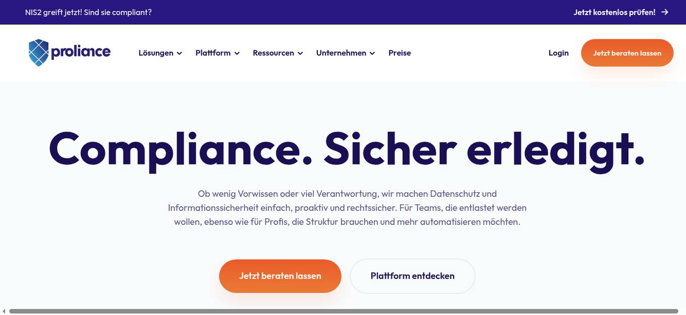 Proliance Screenshot