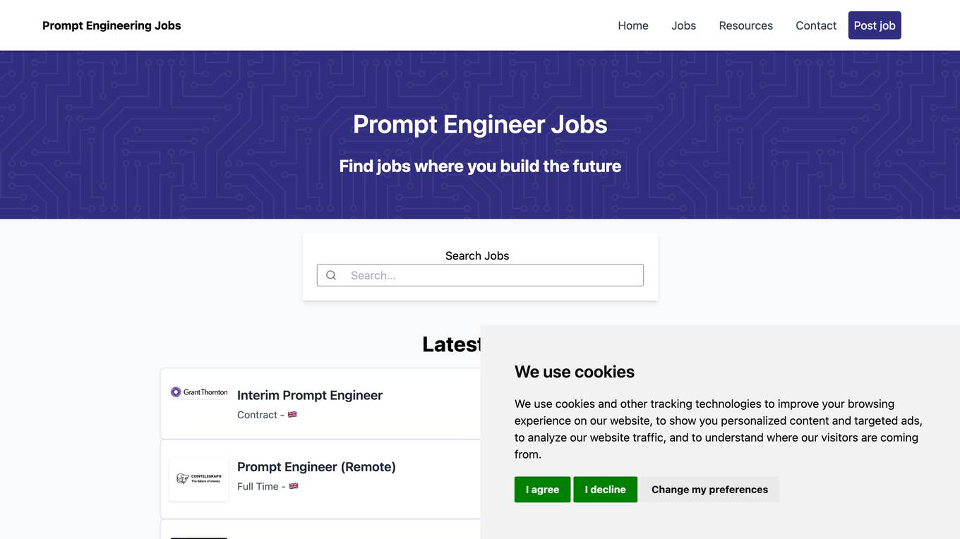 Prompt Engineering Jobs screenshot