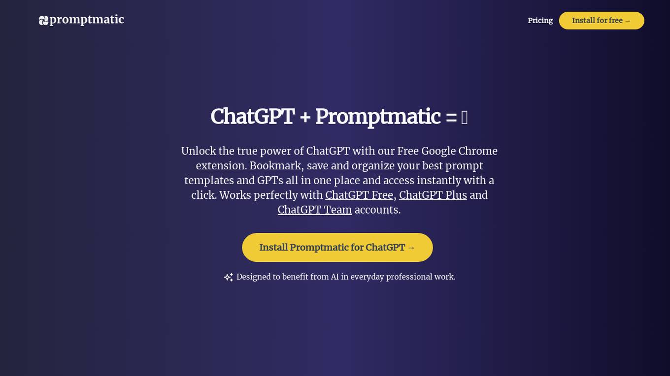 Promptmatic Screenshot