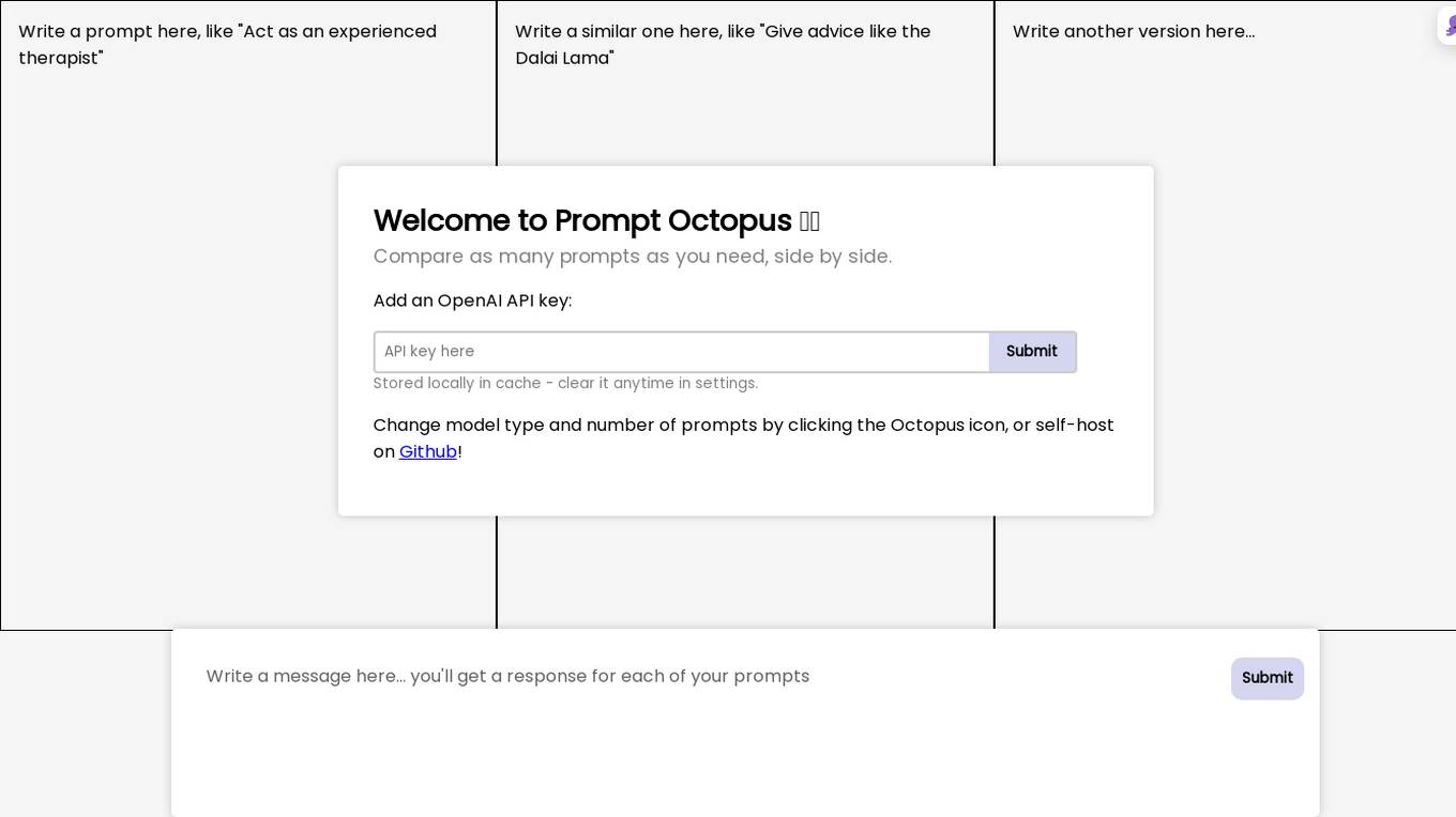 Prompt Octopus Screenshot