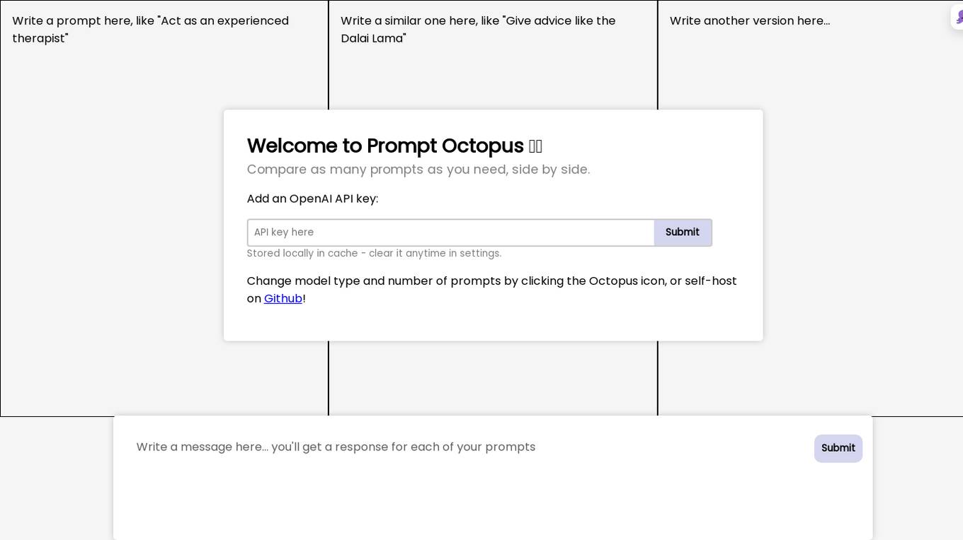 Prompt Octopus Screenshot