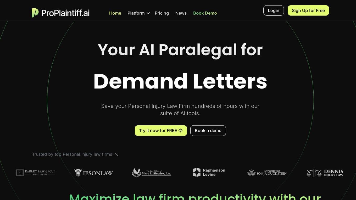 ProPlaintiff.ai Screenshot