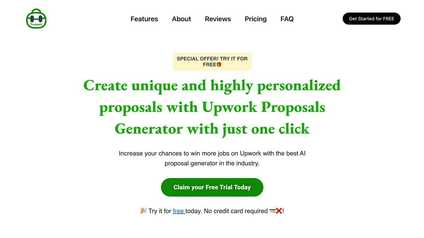 Upwork Proposals Generator screenshot