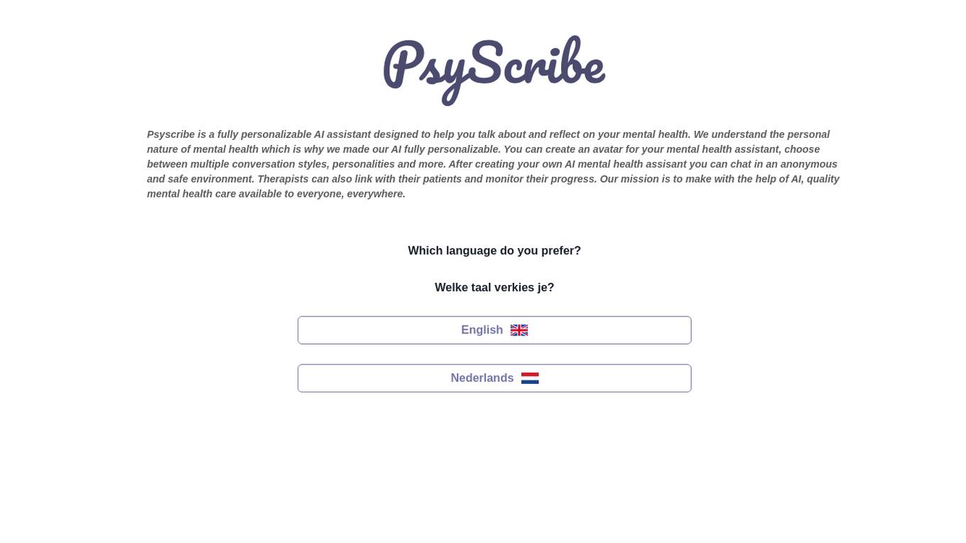 PsyScribe Screenshot