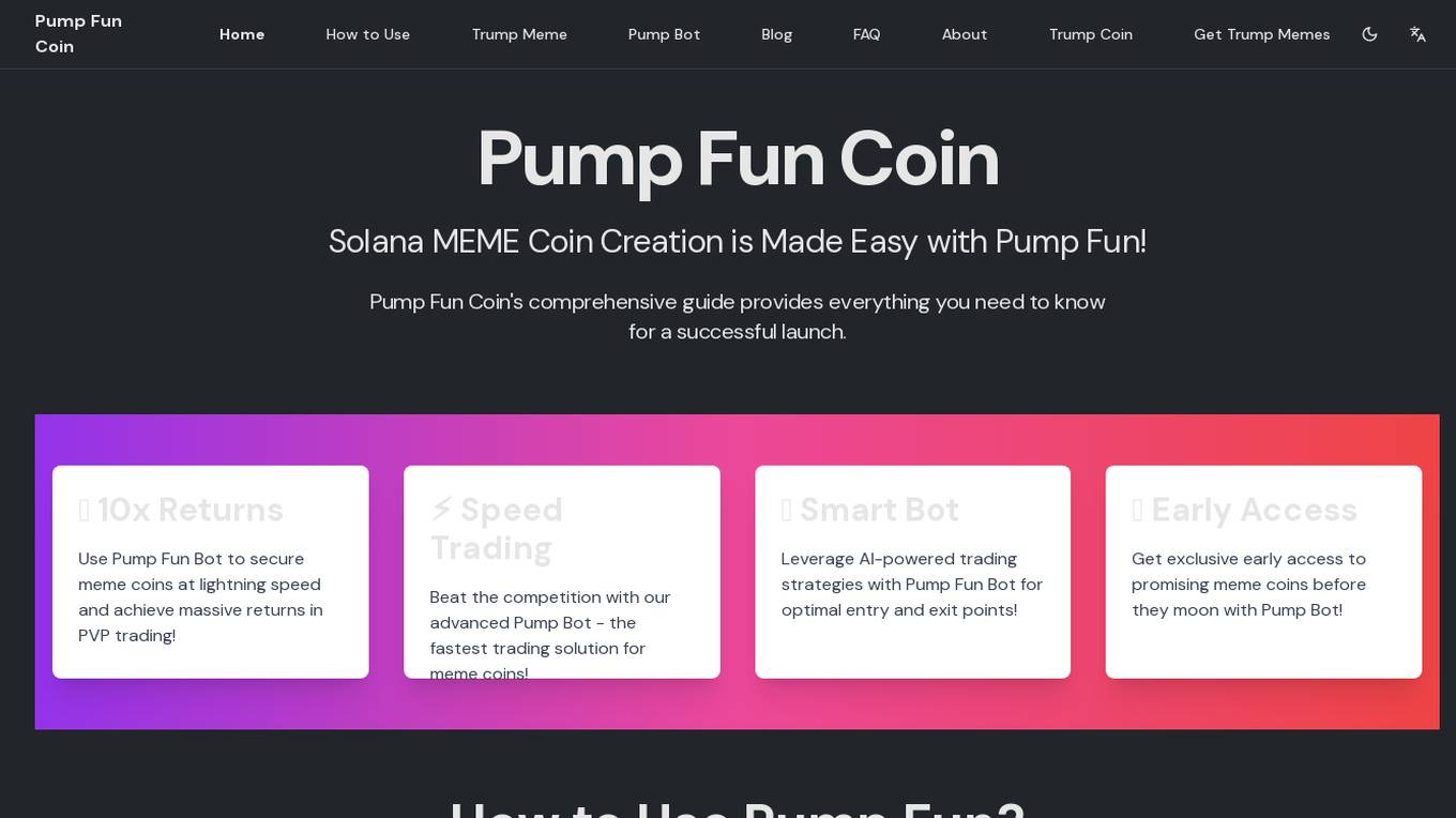 Pump Fun Coin Screenshot