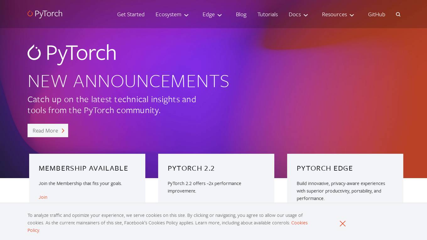 PyTorch screenshot