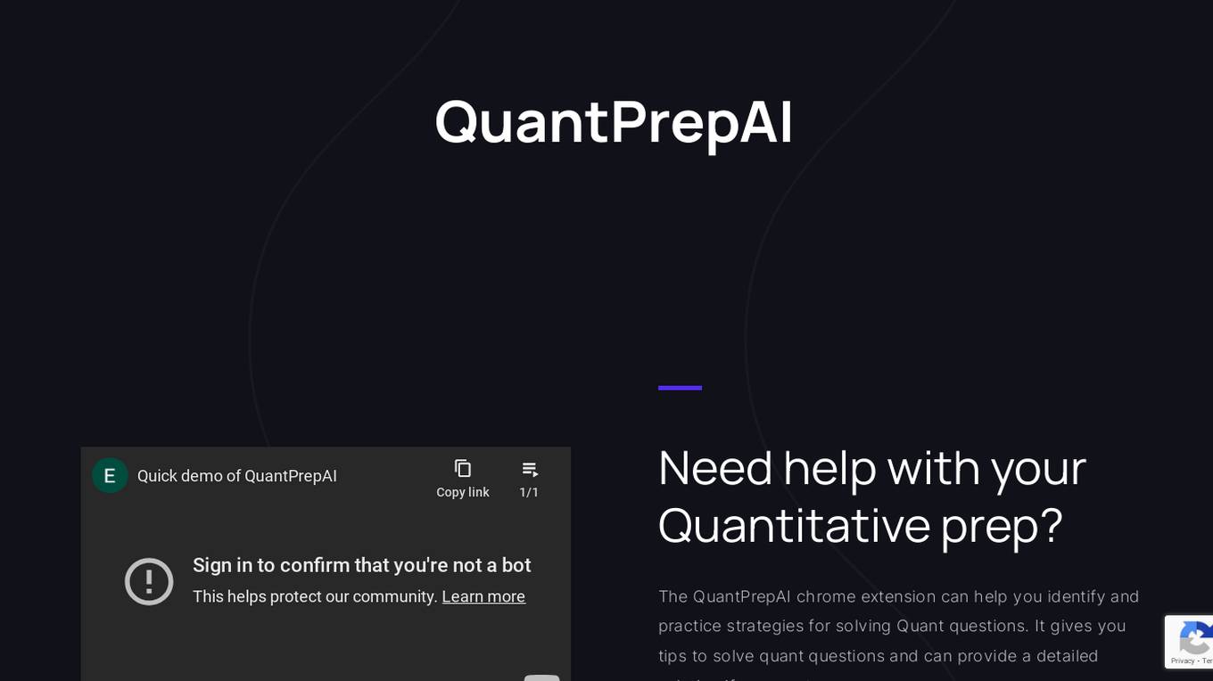 Quant Prep AI Screenshot