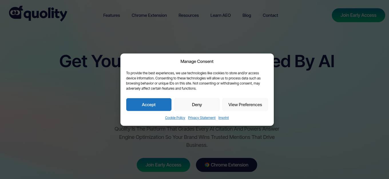 Quolity AI Screenshot
