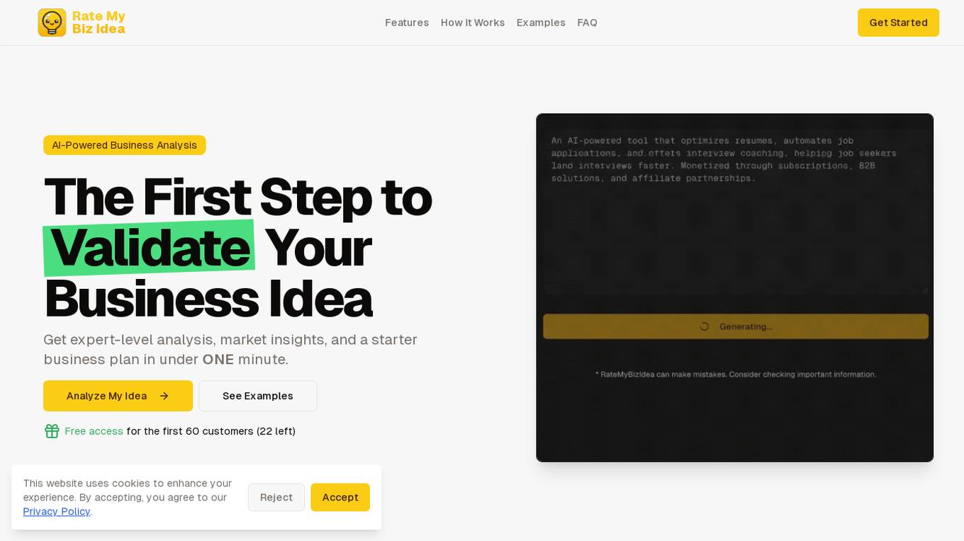 RateMyBizIdea screenshot
