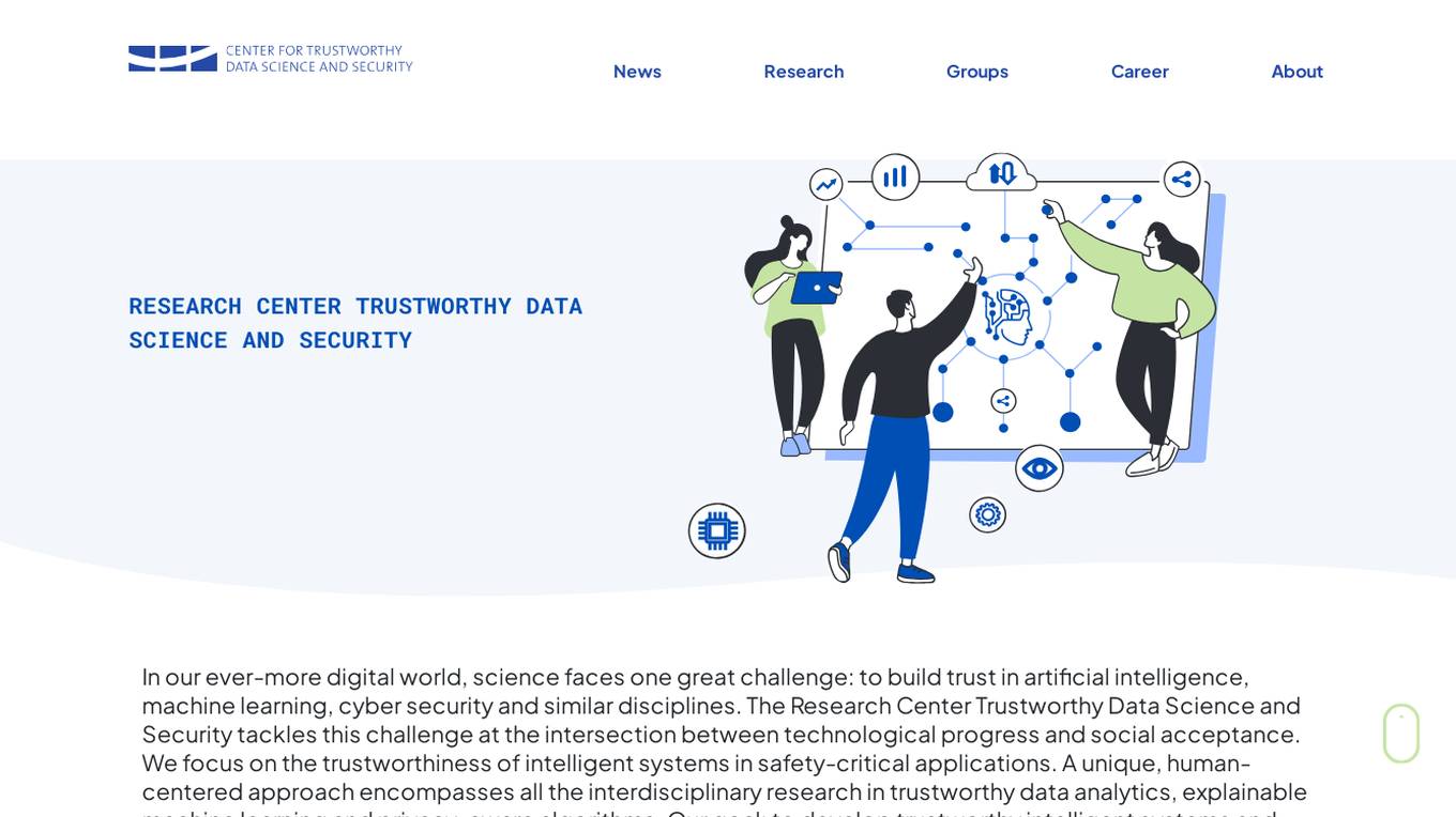 Research Center Trustworthy Data Science and Security screenshot