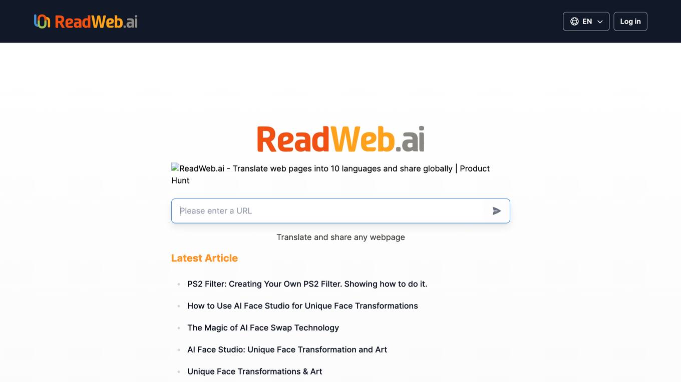 ReadWeb.ai screenshot