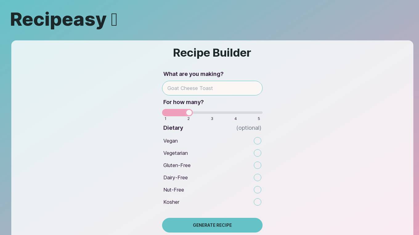 Recipeasy Screenshot