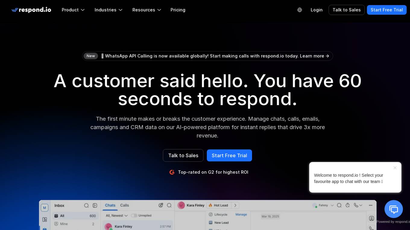 Respond.io Screenshot