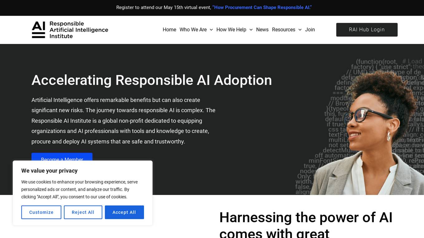 Responsible AI Institute Screenshot