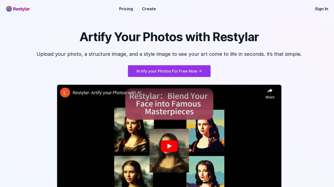 Restylar Artify Screenshot