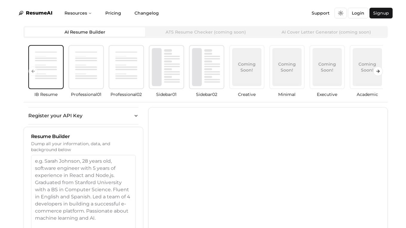 ResumeAI screenshot