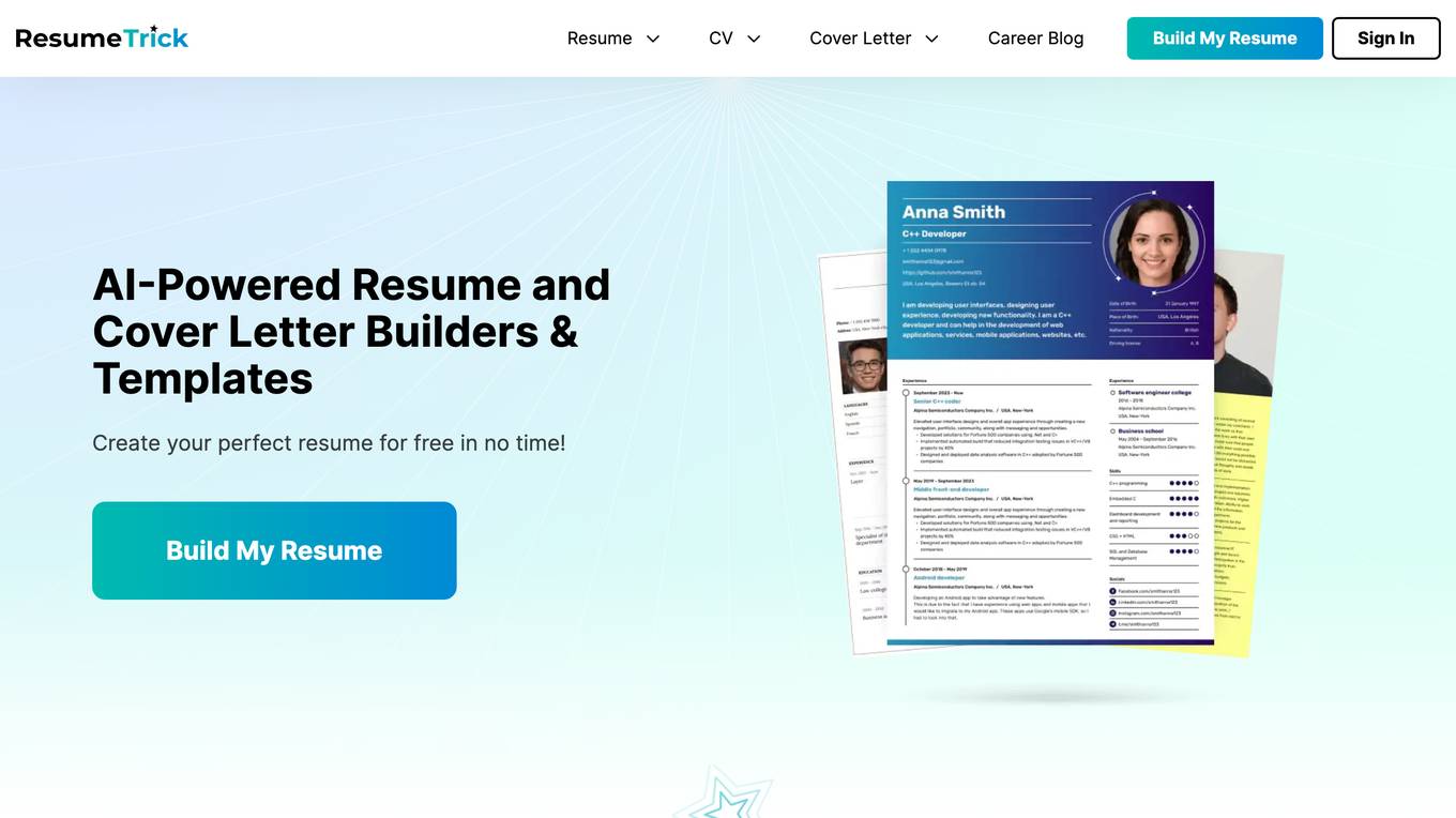 Resume Trick Screenshot